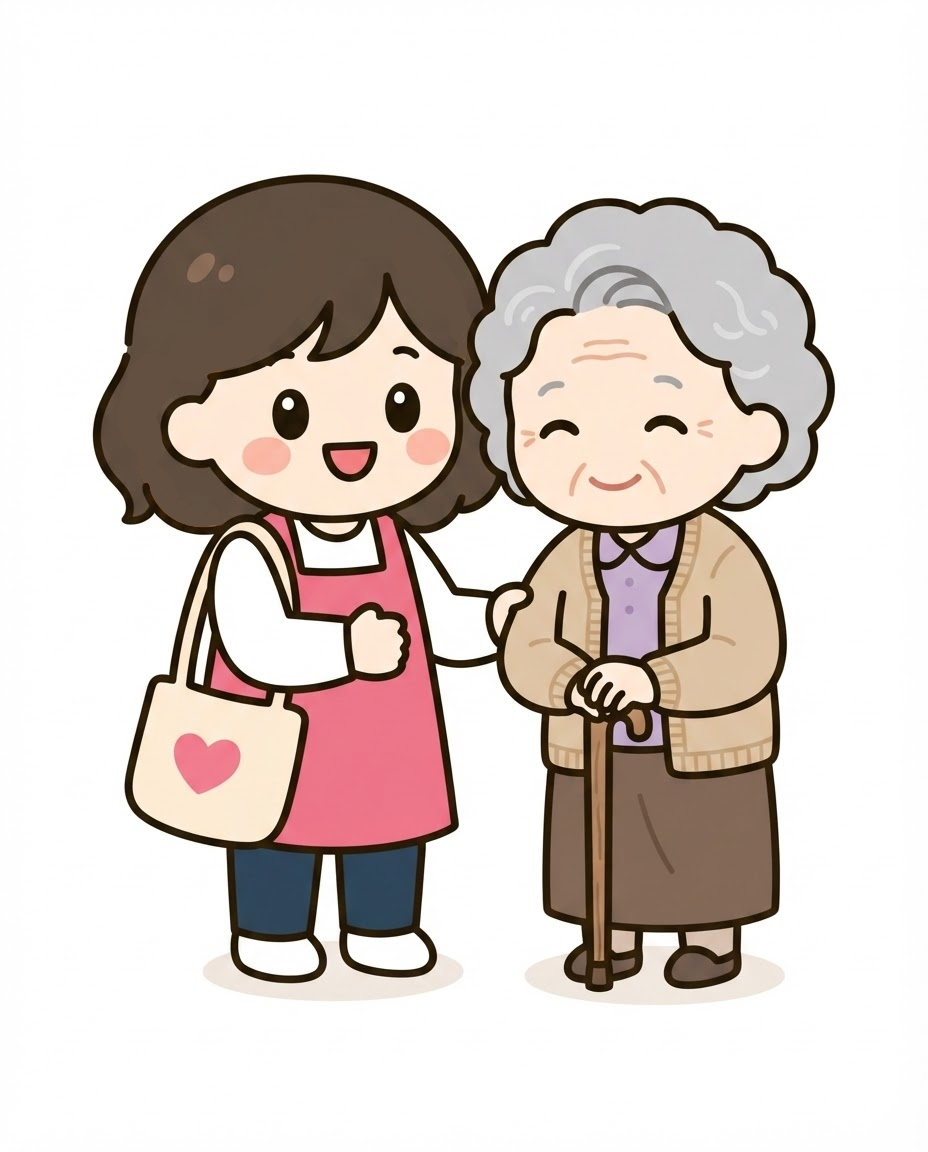 어르신과 함께 걷는 다정씨